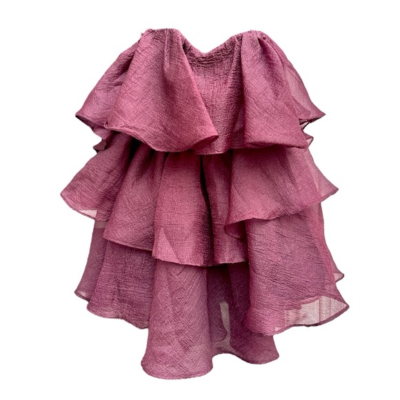 NWT Altar’d State Sadie Winetasting Mini Ruffle Dress - Picture 9 of 11